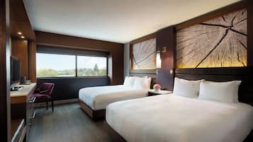 Premium bedding, pillowtop beds, in-room safe, desk