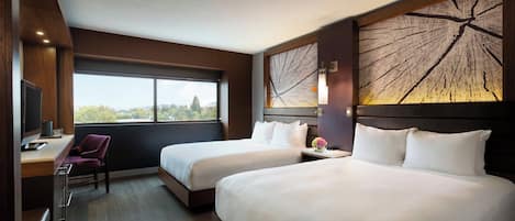 Premium bedding, pillow-top beds, in-room safe, desk