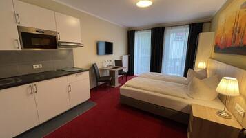 Panoramic-Doppelzimmer | Individuell dekoriert, individuell eingerichtet, Schreibtisch