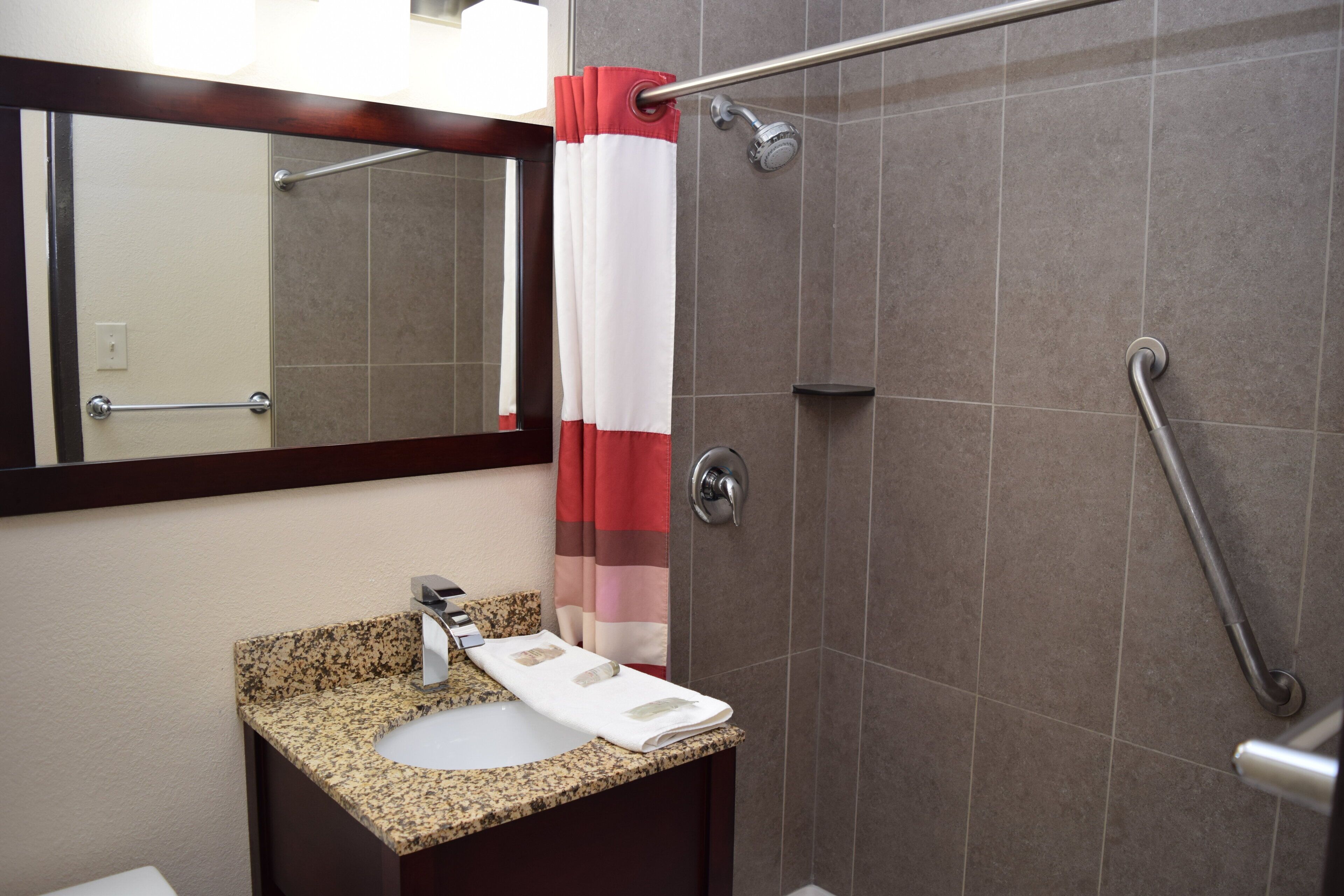Free toiletries, hair dryer, towels
