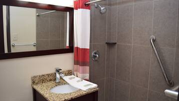 Free toiletries, hair dryer, towels