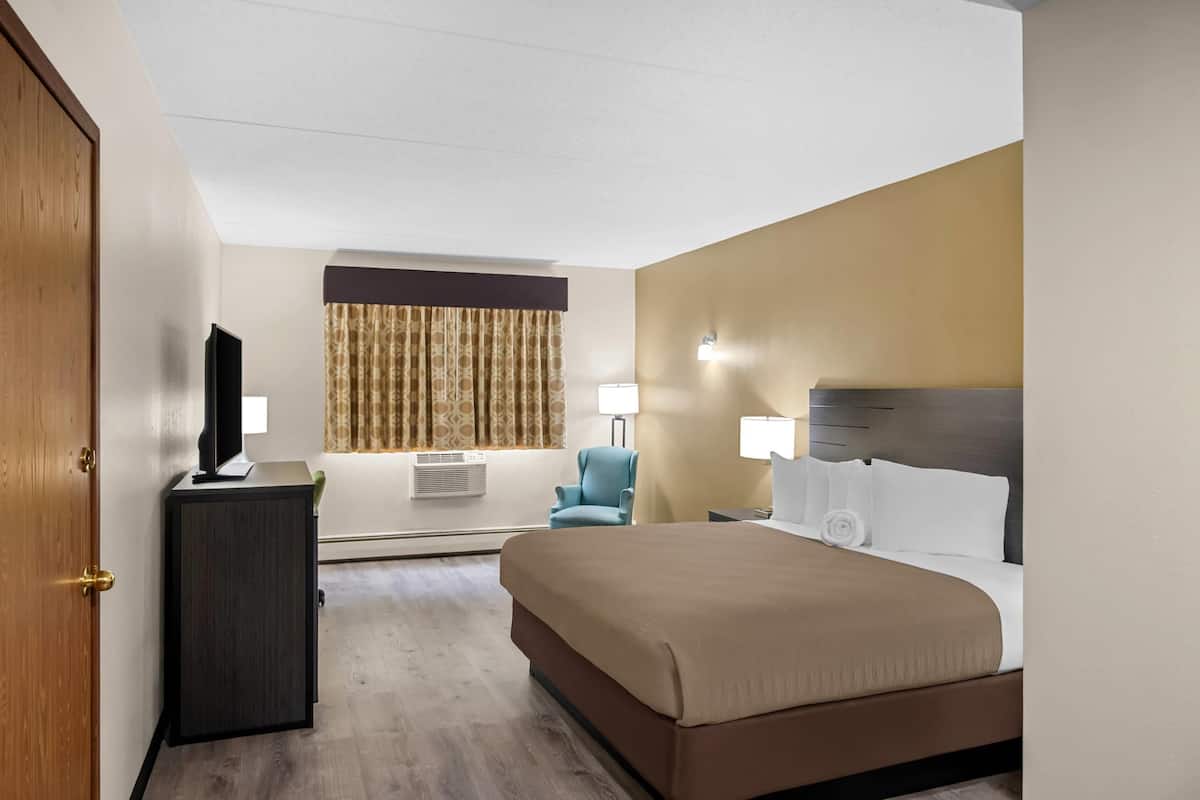 Quarto standard, 1 cama King, para não fumantes | Escrivaninha, cortinas blackout, ferros/tábuas de passar roupa