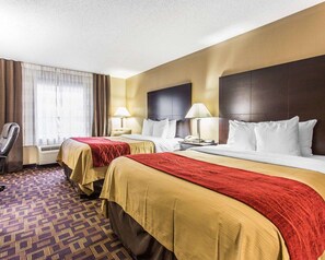 Standard Room, 2 Queen Beds, Non Smoking | Premium bedding, down comforters, pillowtop beds, desk - Quality Inn Lincolnton (Lincolnton)