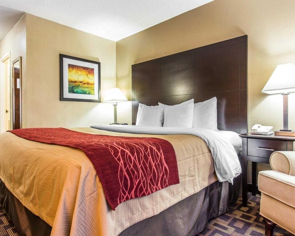 Premium bedding, down comforters, pillowtop beds, desk
