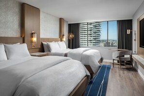 Premium Room, 2 Queen Beds, Lake View | Pillowtop beds, in-room safe, desk, laptop workspace