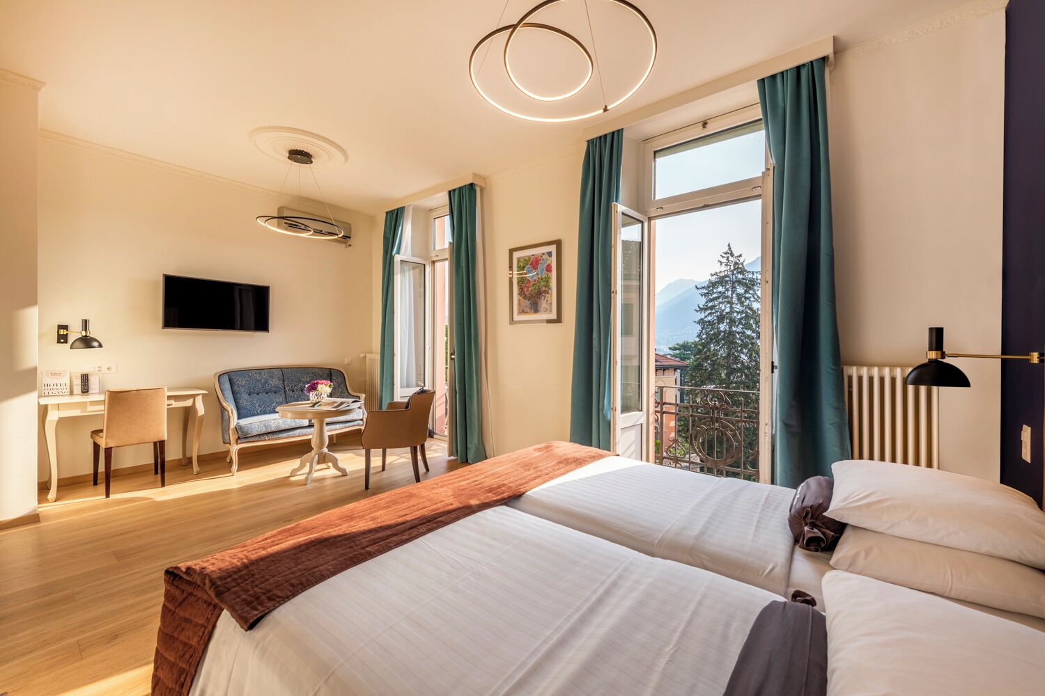 Zweibettzimmer - barrierefrei | Literie hypoallergénique, coffres-forts dans les chambres, bureau