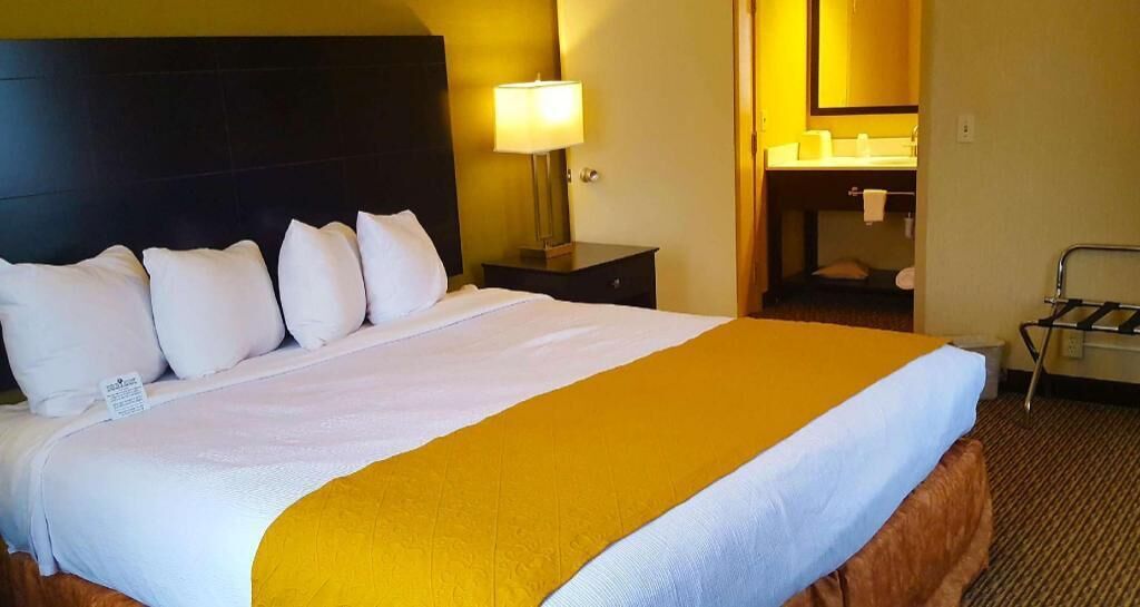 Roupas de cama premium, camas com colchões pillow-top