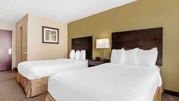 Standard Room, 2 Double Beds, Non Smoking, Refrigerator & Microwave | Premium bedding, pillowtop beds, individually furnished, desk