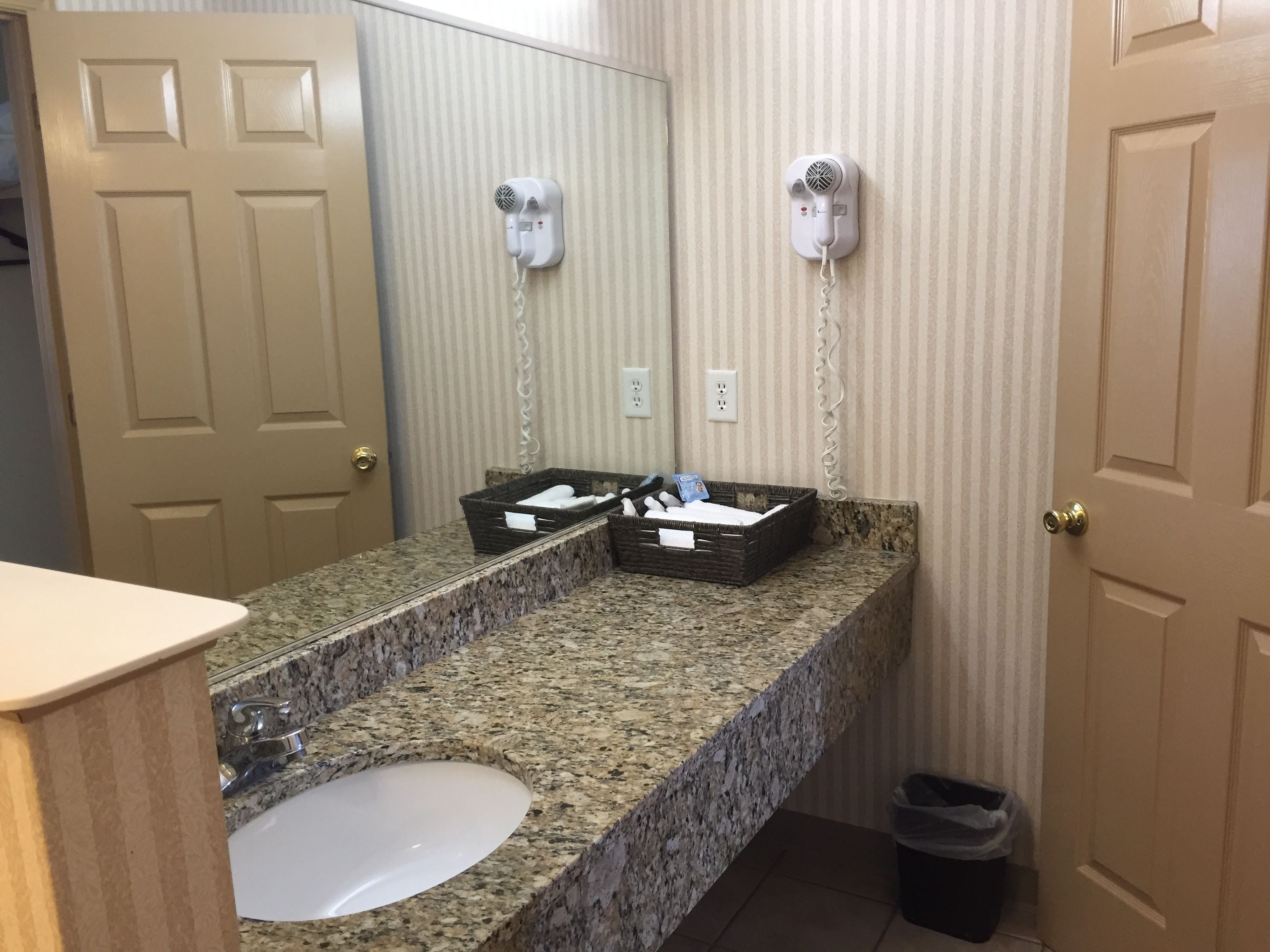 standard room, 2 double beds, non smoking | bathroom sink