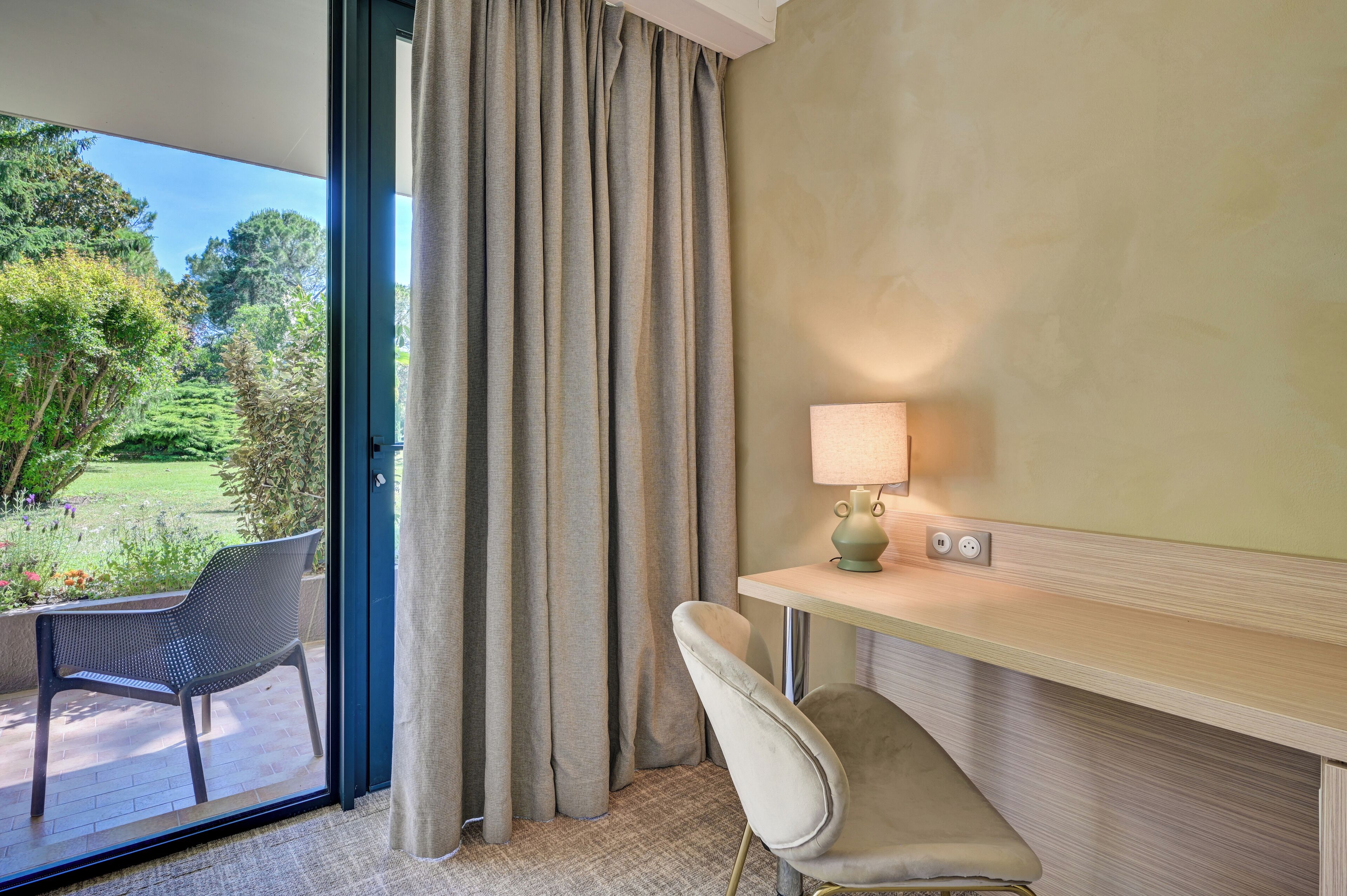 superior room, 1 queen bed, non smoking, garden view | premium bedding, pillow-top beds, minibar, in-room safe