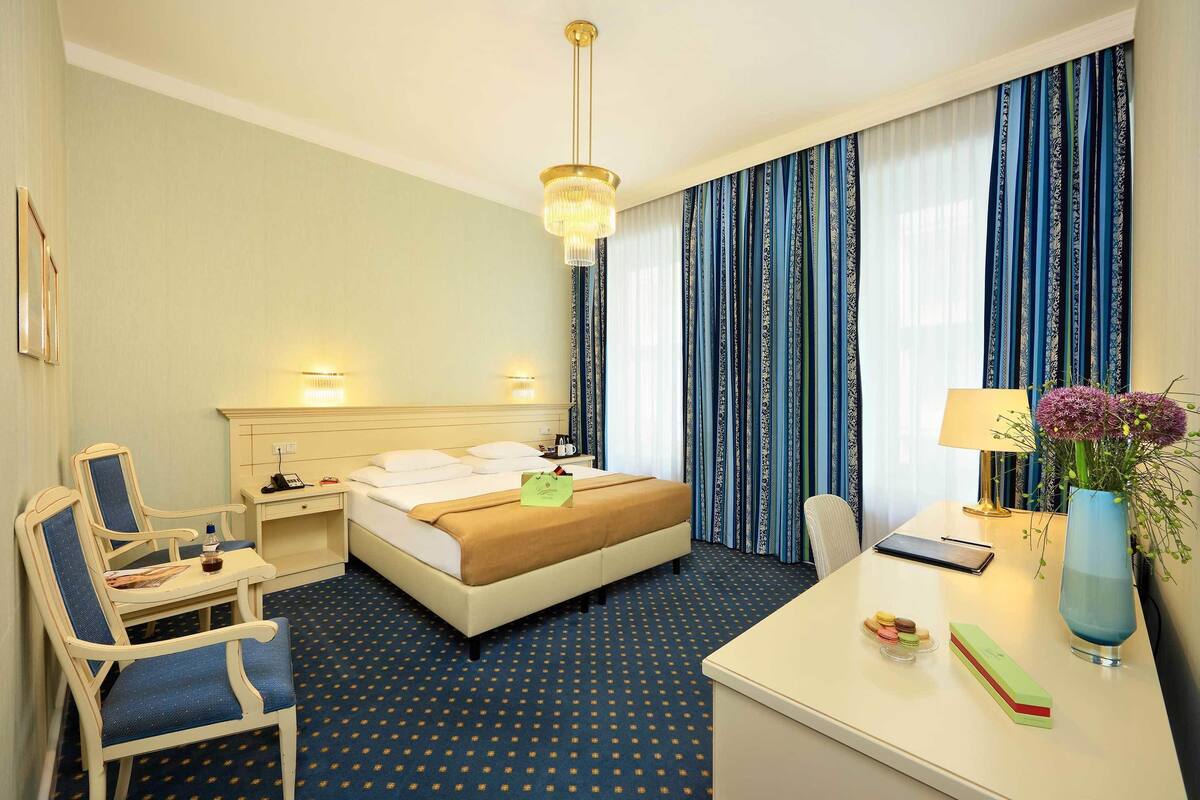 Minibar, in-room safe, desk, blackout drapes