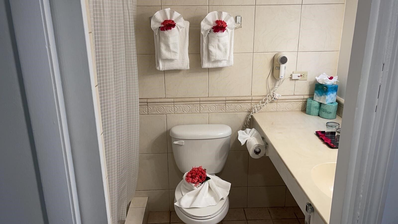 balcony room | bathroom | hair dryer, towels