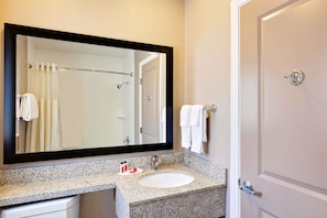 Free toiletries, hair dryer, towels