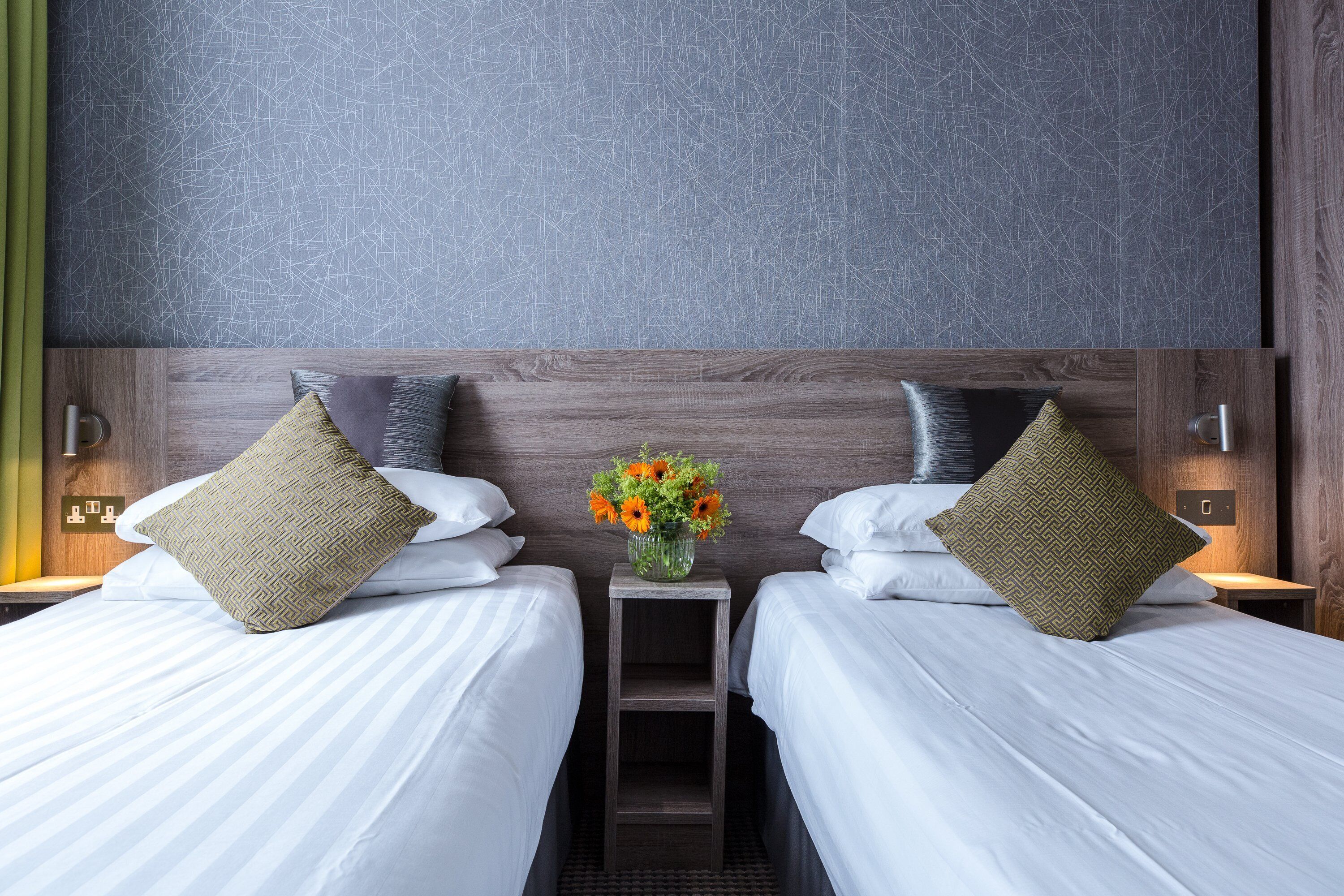 standard twin room, 2 single beds | 1 bedroom, in-room safe, desk, blackout curtains