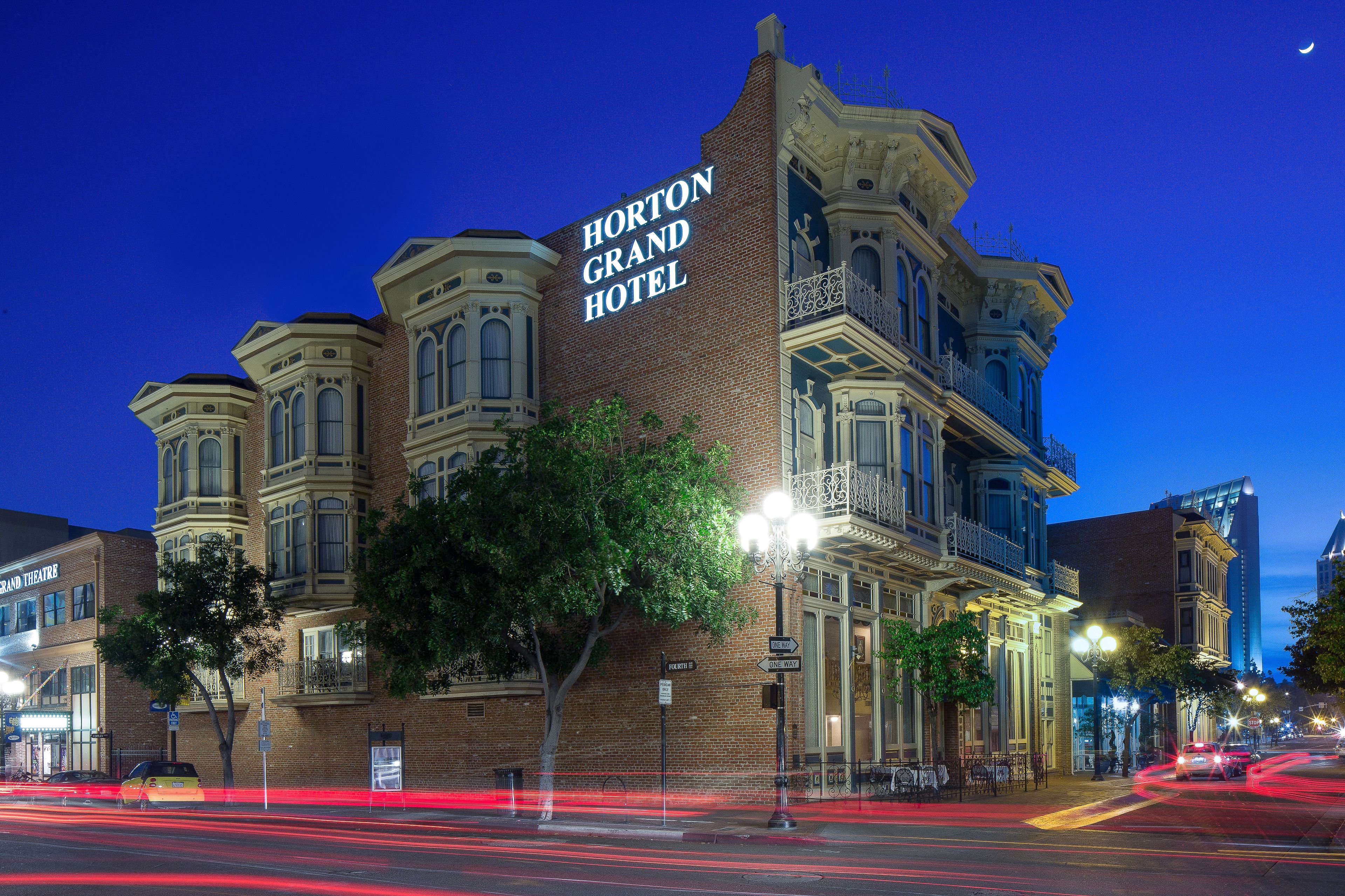 front of property – evening/night