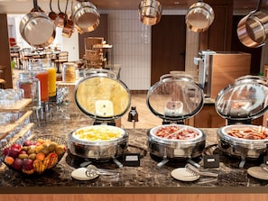 Daily buffet breakfast for a fee