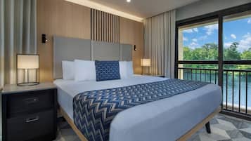 Garden Wing - 1 Bedroom Suite Access | In-room safe, desk, blackout drapes, iron/ironing board