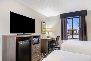 Room, 2 Queen Beds, Accessible, Non Smoking | Premium bedding, desk, laptop workspace, iron/ironing board
