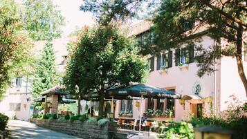 Vue depuis lâhĂ©bergement