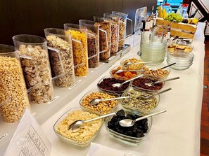 Daily buffet breakfast (EUR 21 per person)