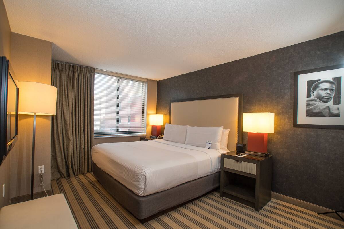 In-room safe, blackout curtains, iron/ironing board