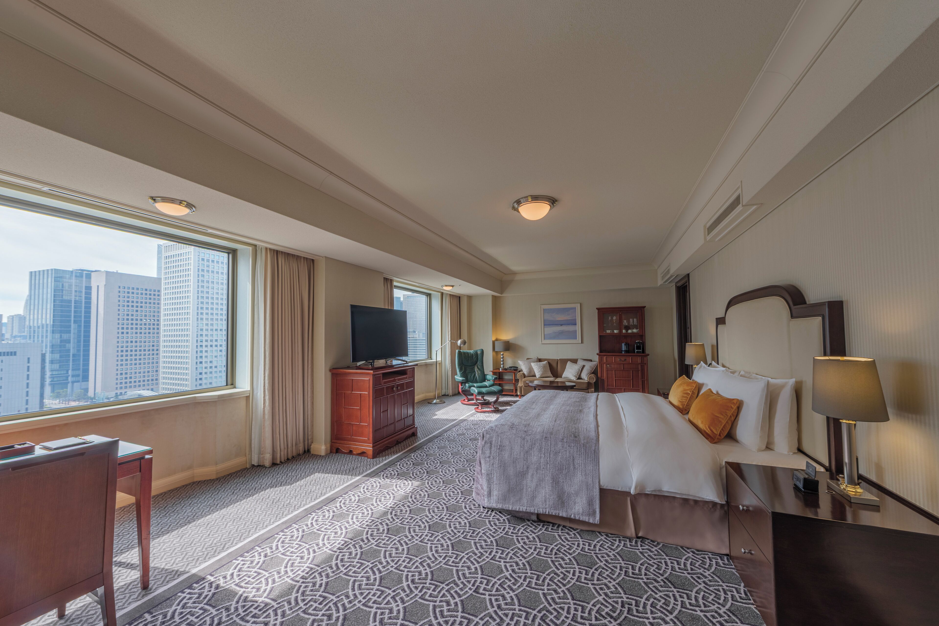 Habitació júnior, 1 llit de matrimoni gran, no fumadors (Imperial Floor, Suite) | 1 dormitori, roba de llit d'alta qualitat, cobrellits i minibar 
