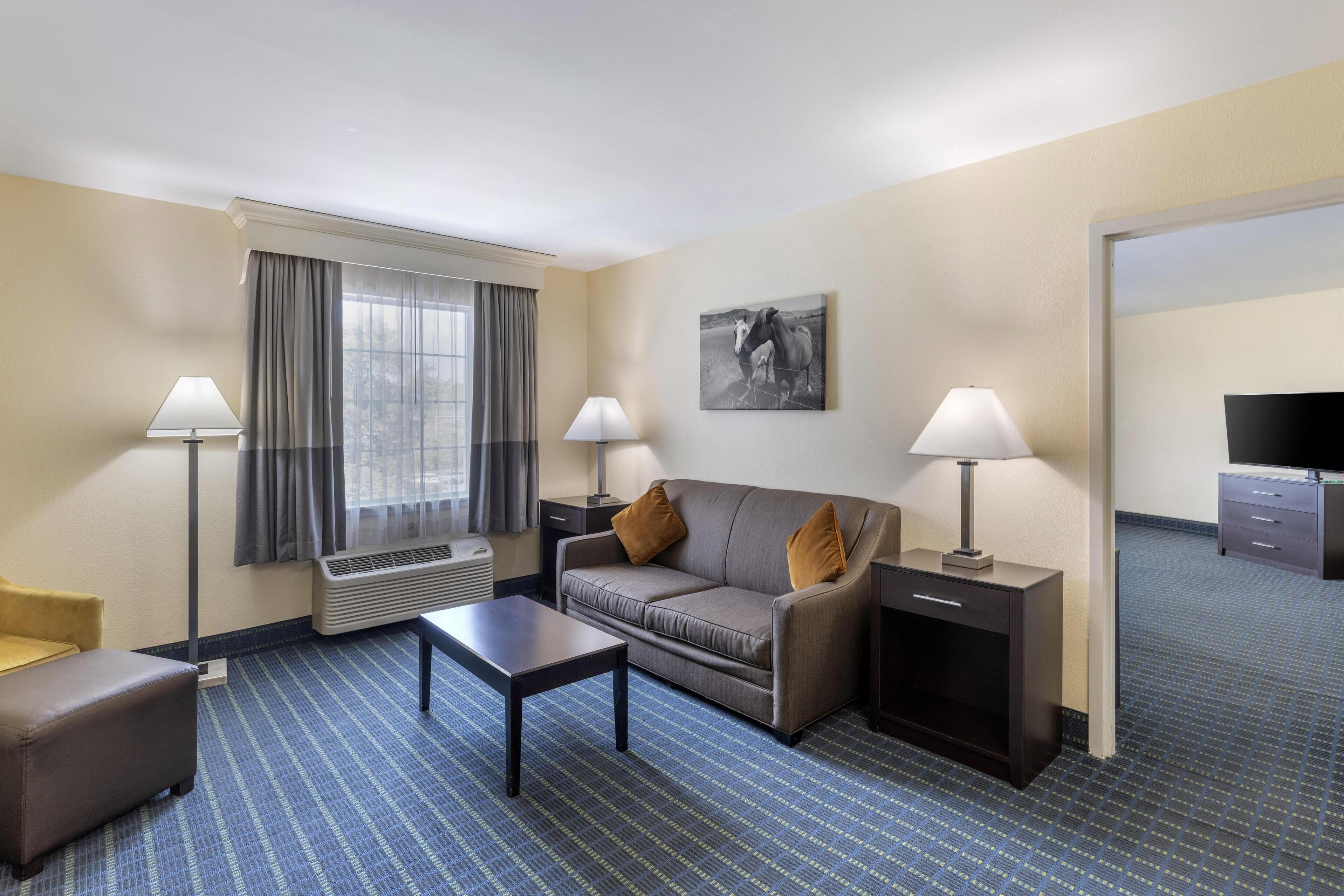 suite, 1 king bed, non smoking, microwave (with sofabed) | in-room safe, desk, iron/ironing board, free cots/infant beds