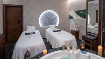 Couples treatment rooms, Turkish bath, body treatments, body wraps