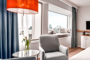 Junior-Suite, 1 King-Bett | Wohnbereich