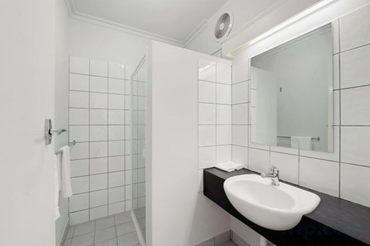 Bathroom | Shower, free toiletries, hair dryer, towels