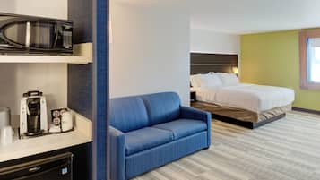In-room safe, desk, laptop workspace, blackout drapes