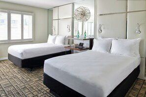 Premium bedding, pillow-top beds, in-room safe, desk