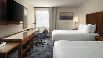Premium bedding, pillow-top beds, in-room safe, desk