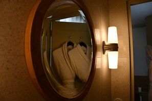 Hair dryer, towels