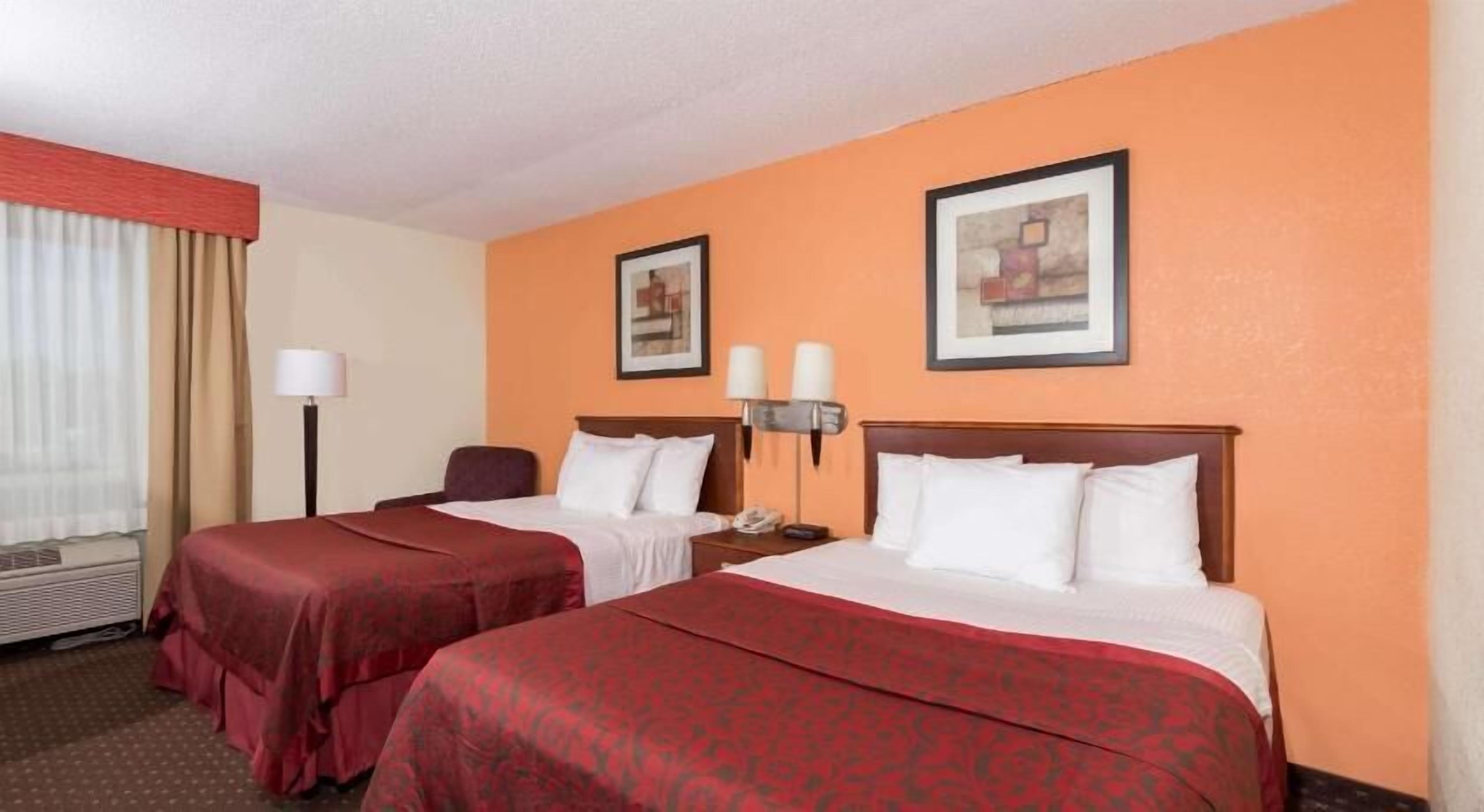Premium bedding, desk, blackout drapes, iron/ironing board