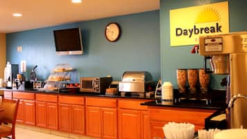 Free daily on-the-go breakfast