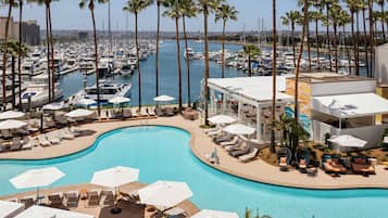 3 outdoor pools, open 7:00 AM to 10:00 PM, pool umbrellas, sun loungers