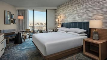 Premium bedding, down duvets, in-room safe, desk