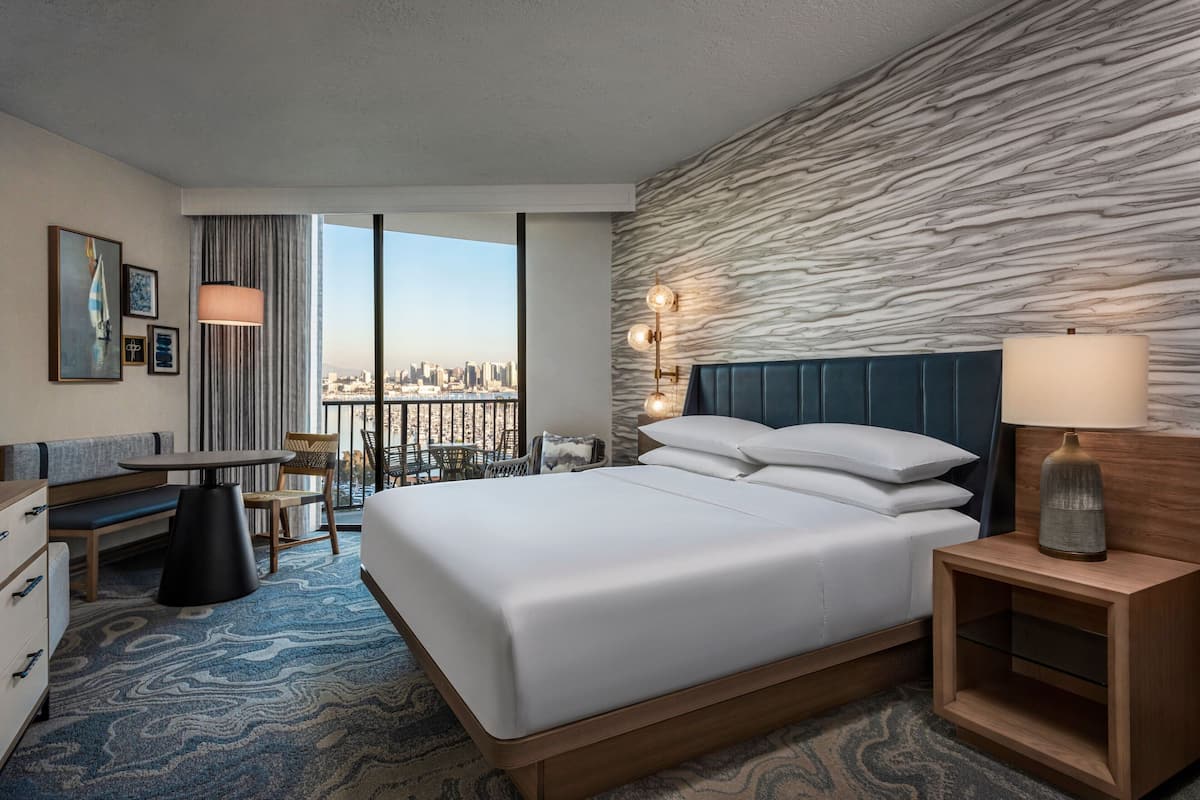 Premium bedding, down duvets, in-room safe, desk