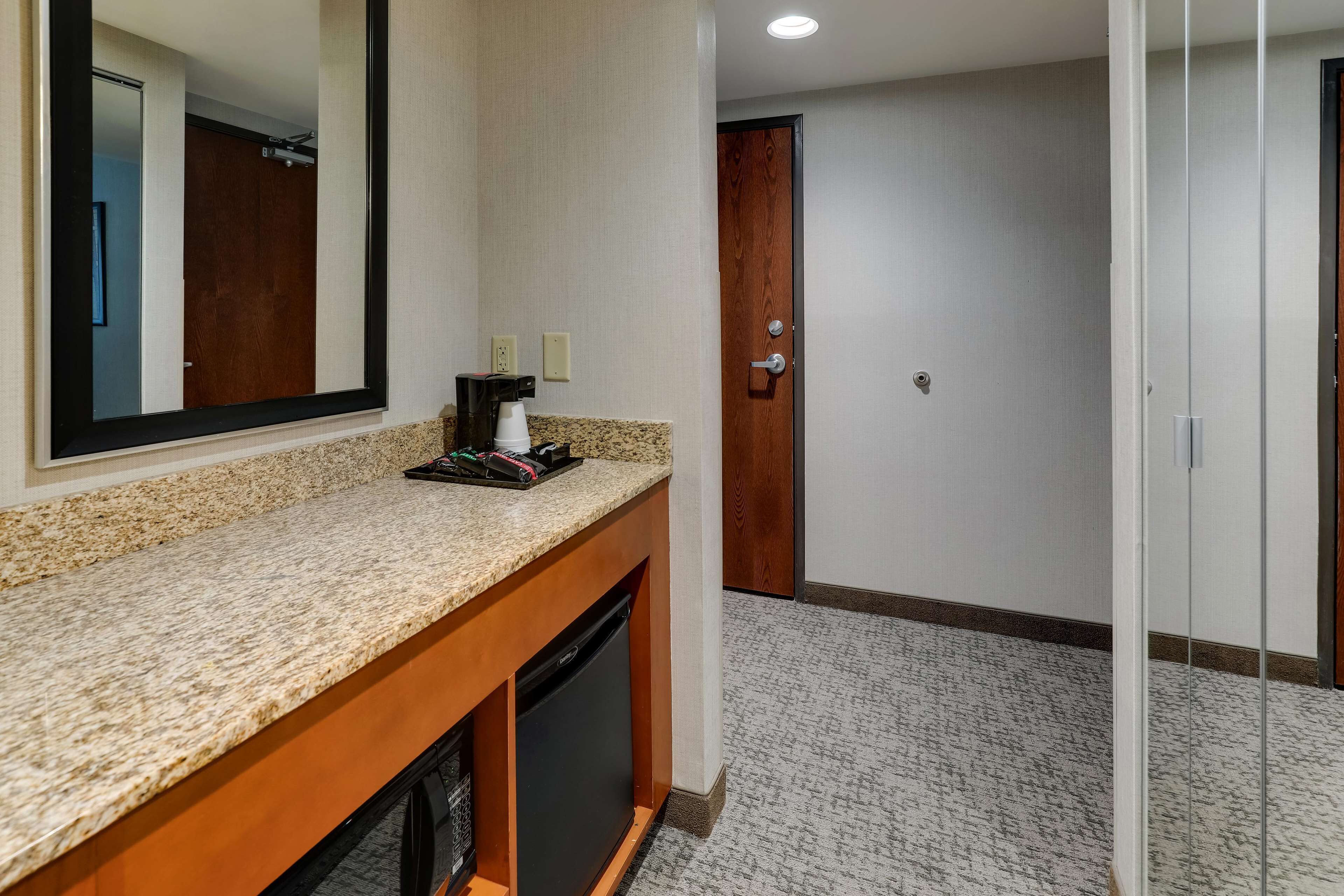 desk, blackout curtains, iron/ironing board, free cots/infant beds