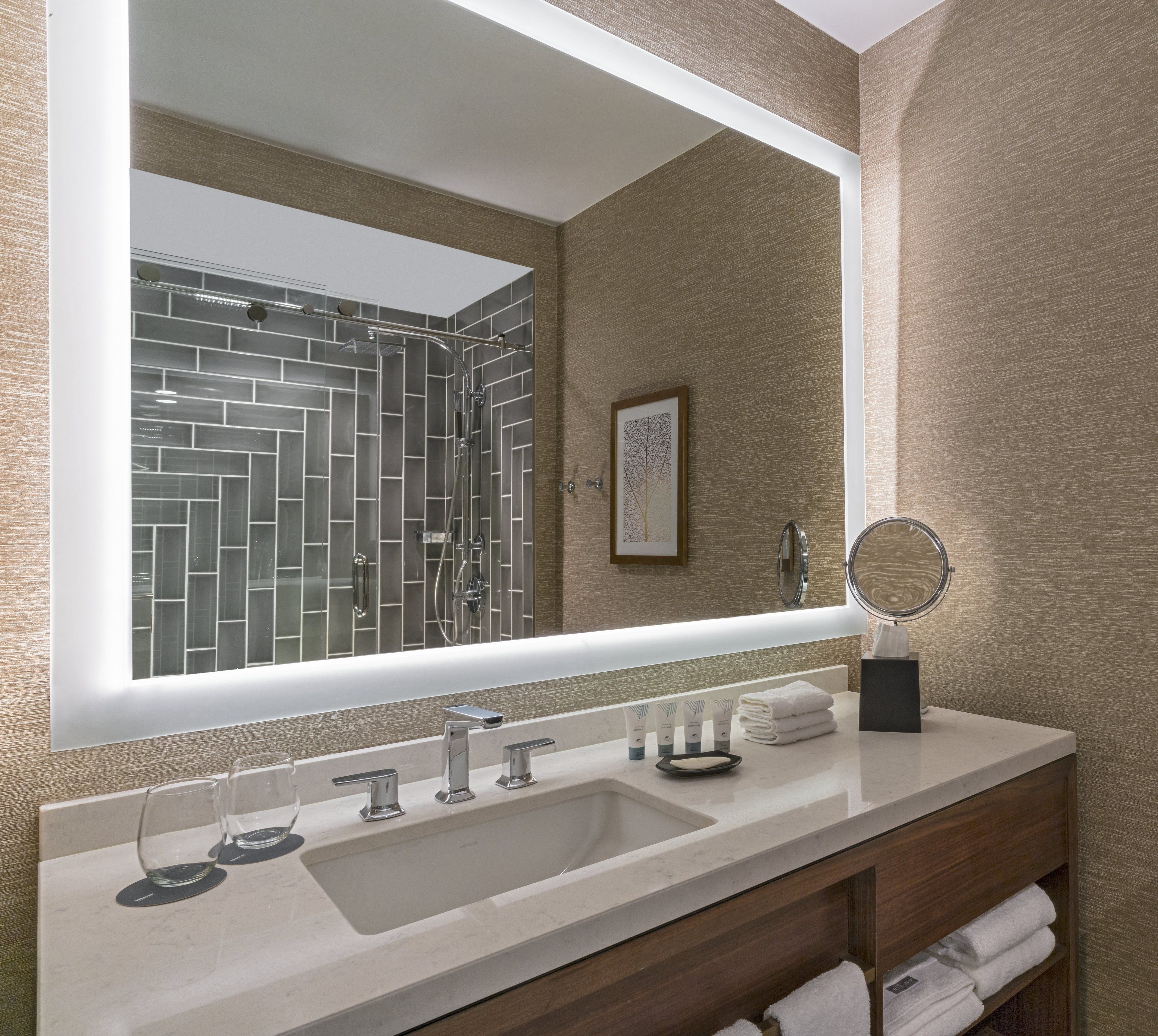 free toiletries, hair dryer, bathrobes, towels