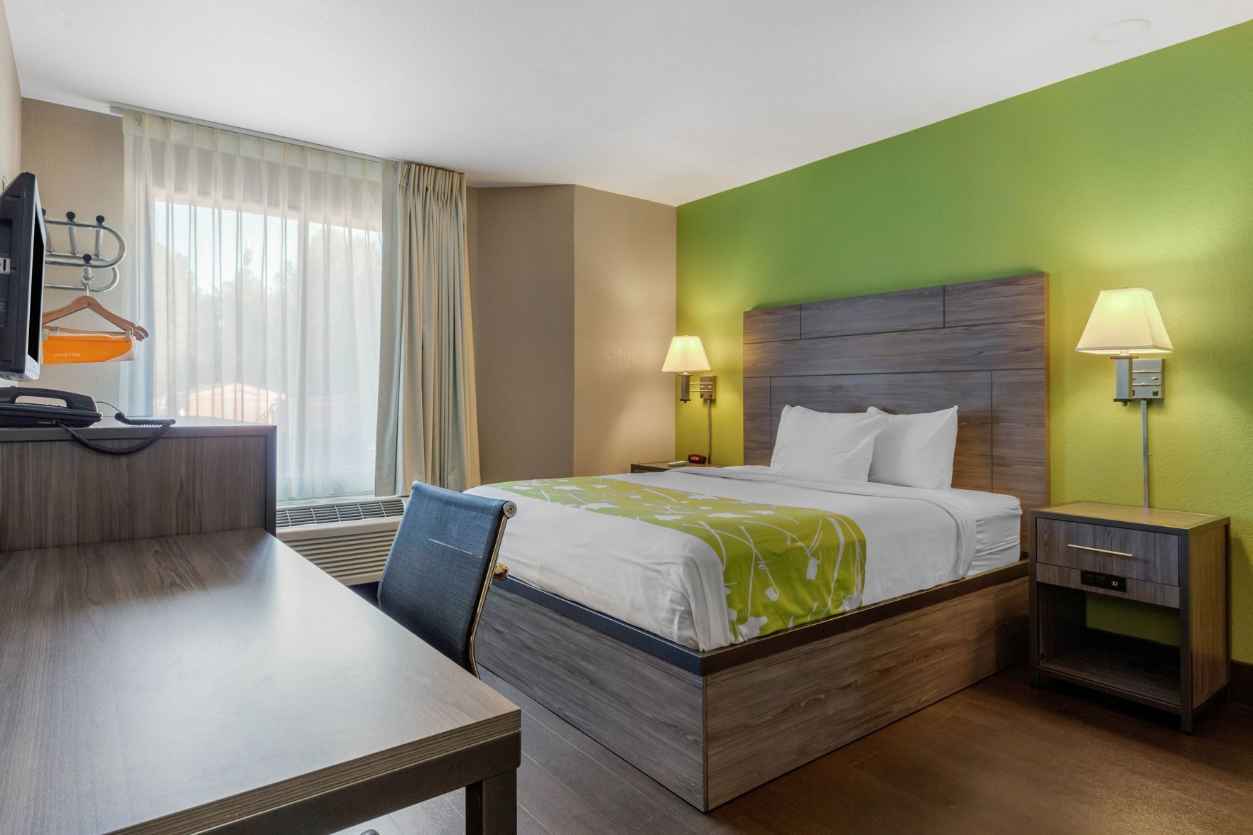 Premium bedding, pillowtop beds, individually furnished, desk