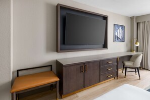 In-room safe, desk, laptop workspace, blackout drapes