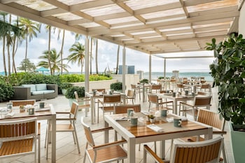 Breakfast and dinner served, pool views  at San Juan Marriott Resort and Stellaris Casino