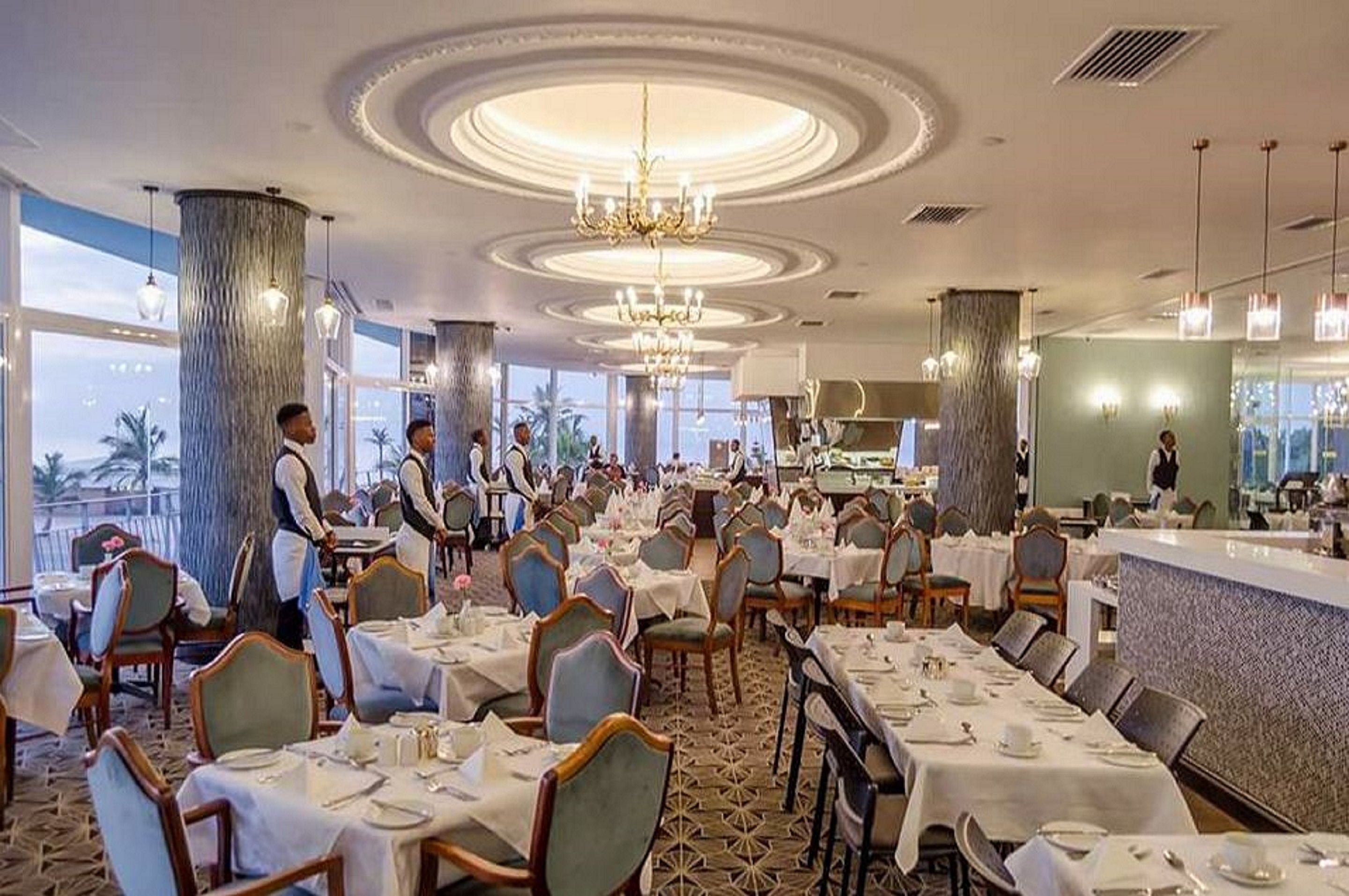 Breakfast, lunch, dinner served; ocean views