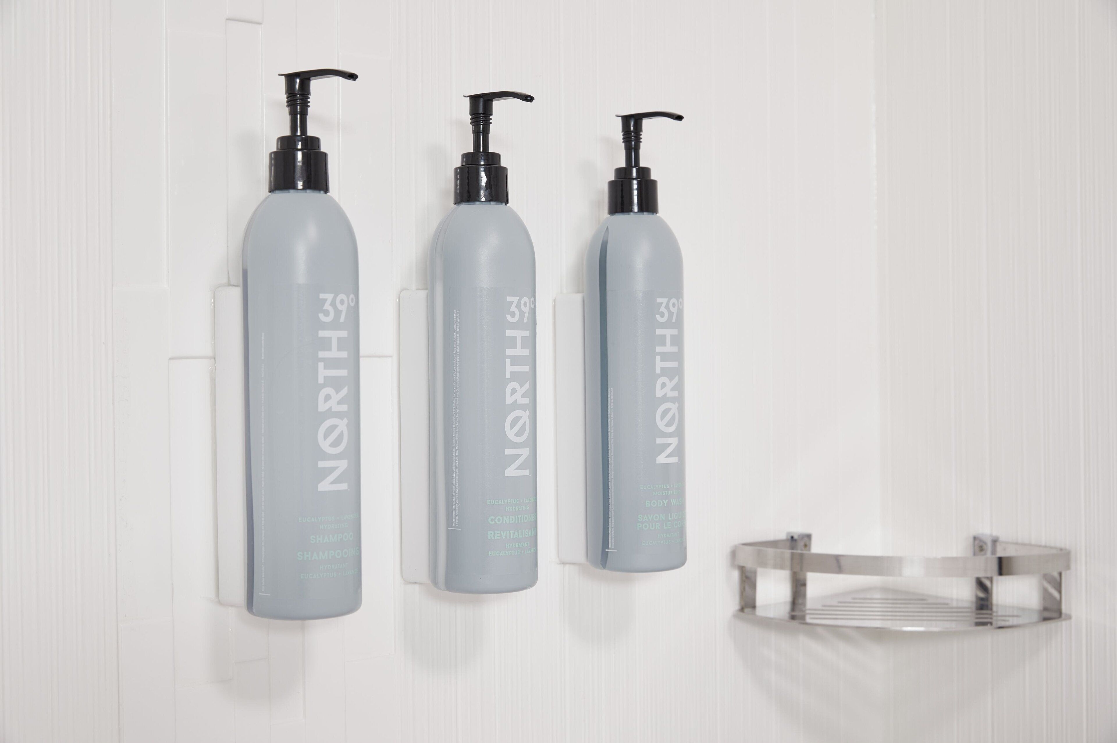 combined shower/bathtub, free toiletries, hair dryer, towels