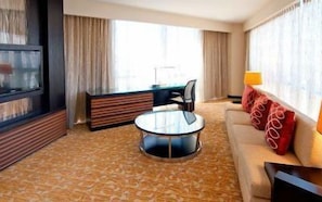 40-inch flat-screen TV with cable channels, TV