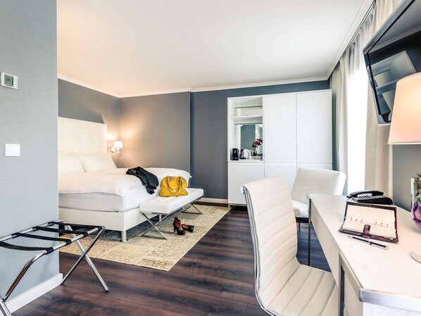 1 chambre, couette en duvet d'oie, surmatelas