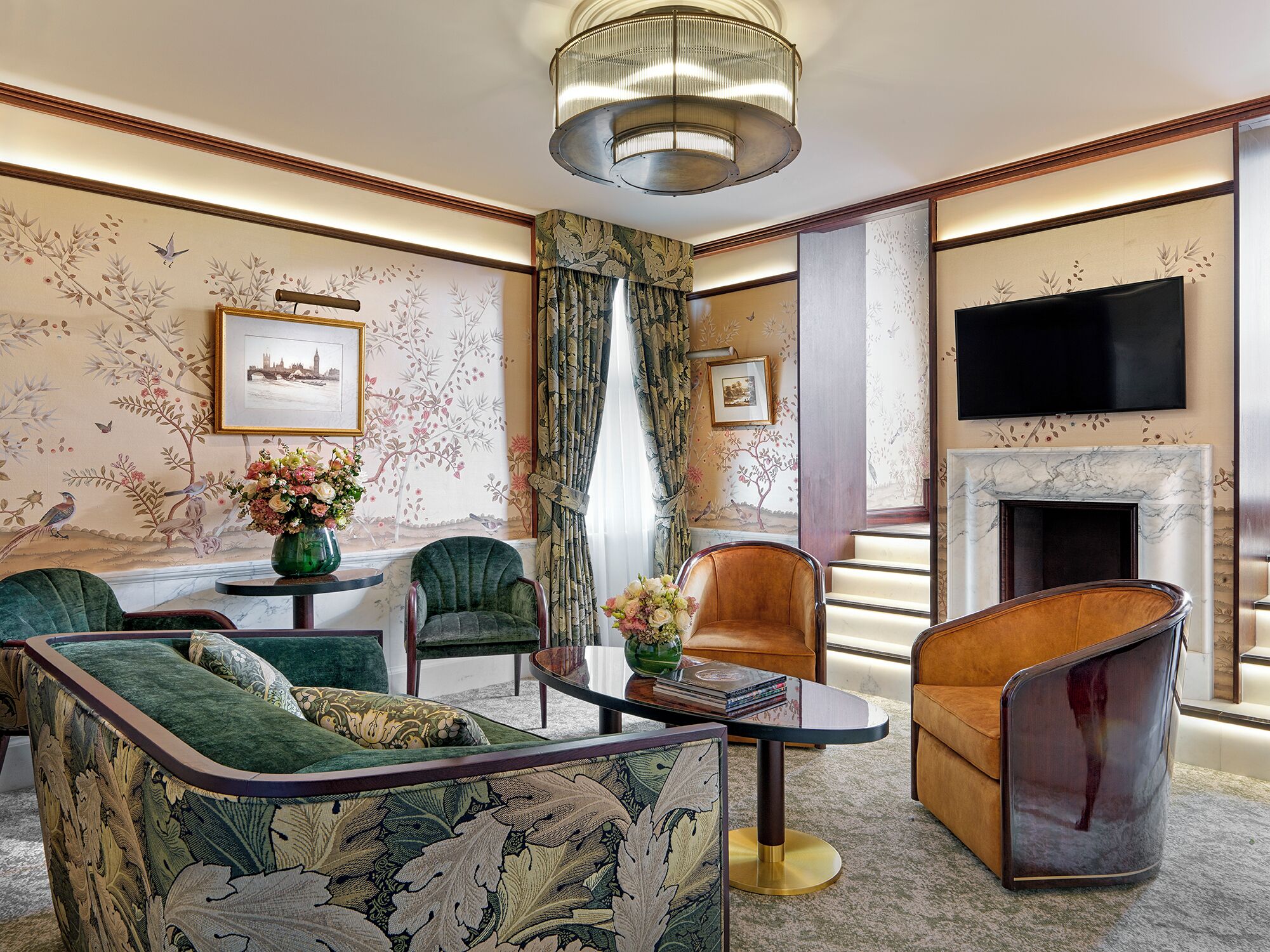 suite (stafford park) | living area | flat-screen tv, pay films