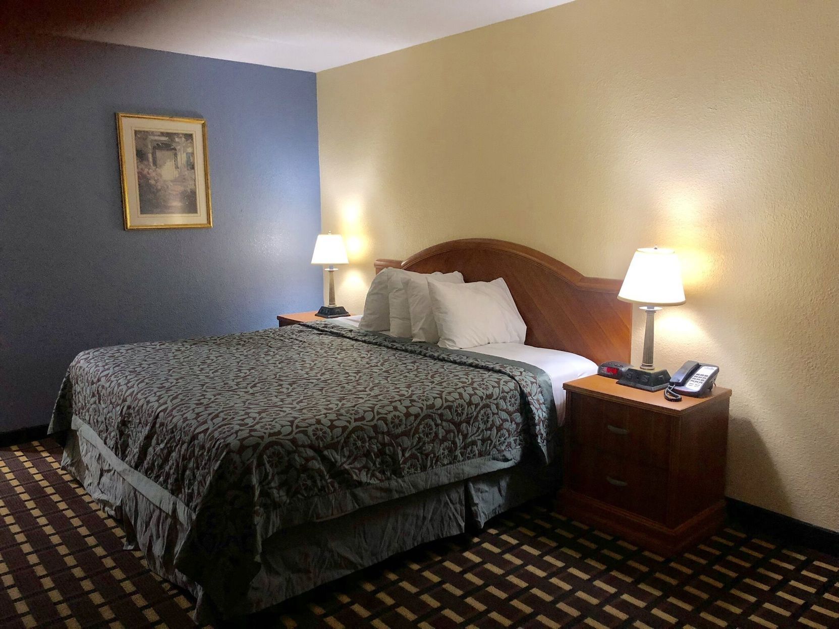 Desk, blackout curtains, iron/ironing board, free WiFi